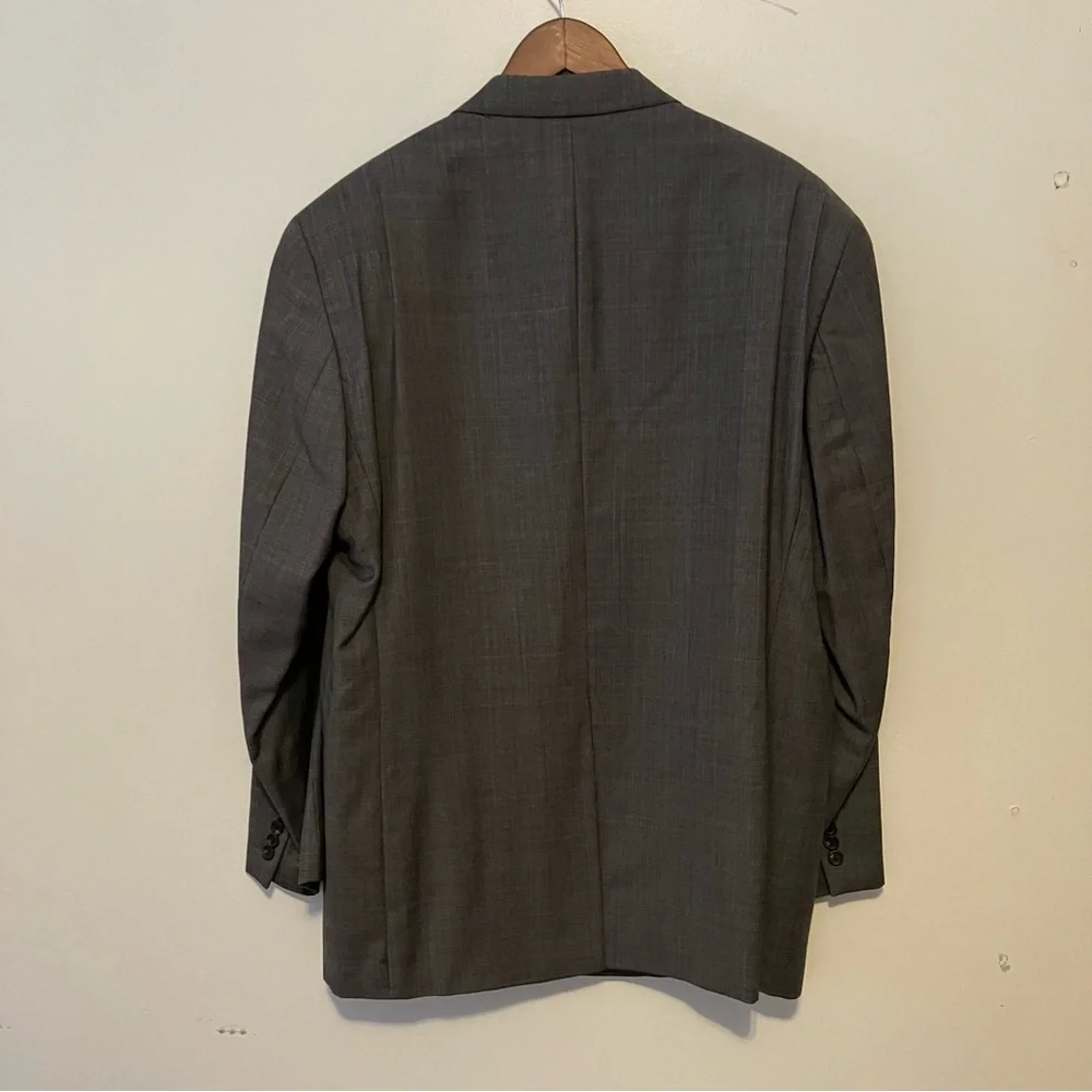 Lauren Ralph Lauren Mens 46R Gray Wool Cashmere Suit Jacket Sport Coat Preppy